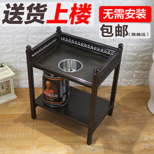 高档麻将机桌茶几烟灰缸棋牌室木茶几茶楼茶水台茶架茶凳边几角几