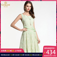 乔万尼旗舰店夏季女装清仓修身桑蚕丝真丝无袖连衣裙女专柜同款图片