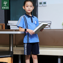 东莞寮步小学校服东莞市寮步镇小学生校服夏季装 纯棉寮步小学校服
