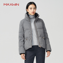 MAXWIN马威女士棉服秋冬保暖上装纯色韩版显瘦棉衣女装184216010图片
