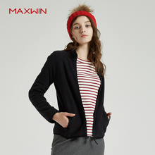 MAXWIN马威秋冬女上衣冬季户外摇粒绒外套保暖茄克加厚女装开衫女图片
