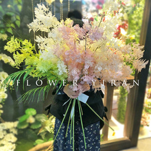 INS仿真花艺迷雾仿真花粉黛婚庆摆件手捧花花束 仿真迷雾 仿真花