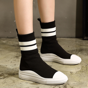 欧洲站短筒弹力袜子鞋