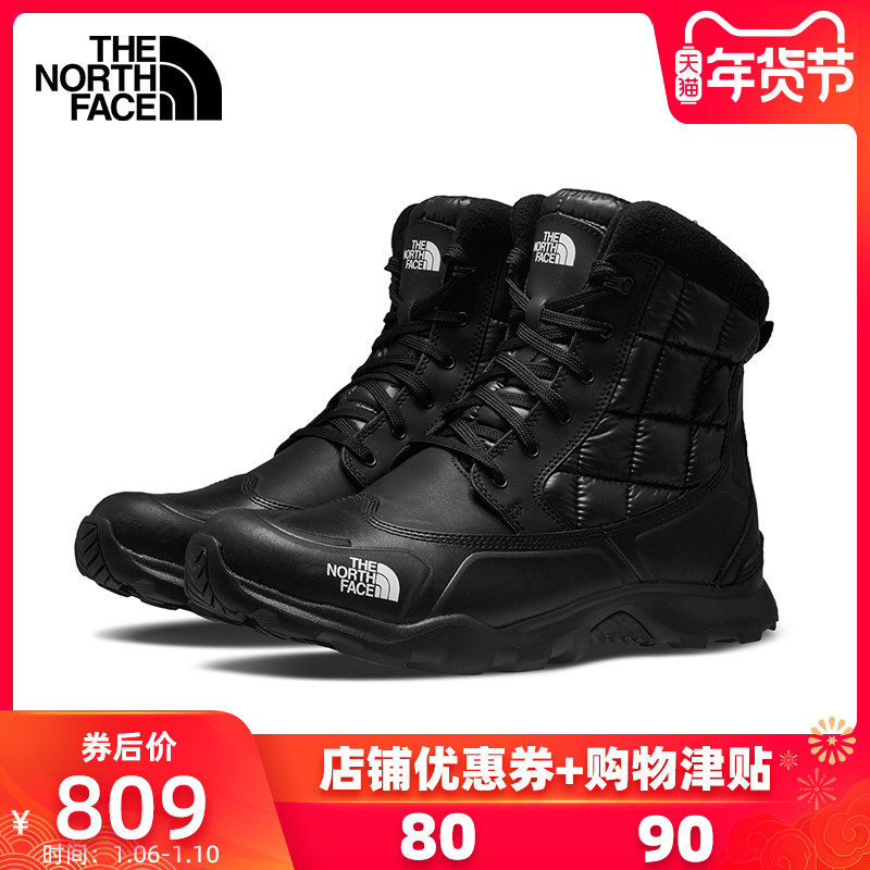 The NorthFace North 2019 Winter New Climbing Shoes Men's Warm Cotton Shoes Outdoor Waterproof and Anti slip 32YI