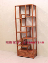 明清仿古实木榆木小博古架中式展示古董架小巧多宝阁实木摆件酒柜