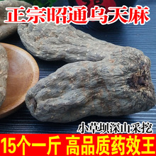 包邮 天麻野生云南昭通小草坝乌天麻干货可切片打粉500克