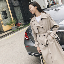 秋装港风外套女2018新款女装韩版春秋宽松百搭中长款风衣秋季大衣图片