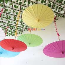 幼儿园空白纸伞diy手工绘画伞创意空中吊饰古典油纸伞教室装饰品