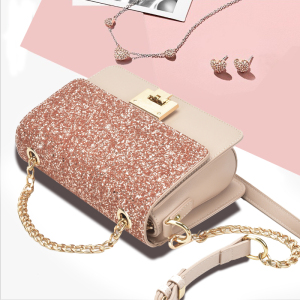 包之初亮片新款小方包