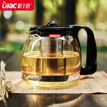 冲茶水壶 紫丁香耐热玻璃茶壶不锈钢内胆花茶壶过滤茶具泡茶壶套装