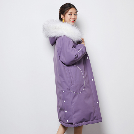 tonlion/唐狮冬装羽绒服女韩版2018新款大毛领羽绒服女11.22商品大图