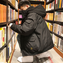 2018冬季新款 唐狮羽绒服男短款 潮流帅气加厚学生连帽工装 韩版 外套