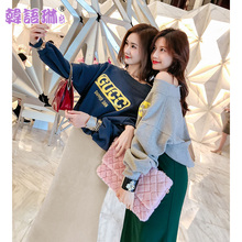 韩语琳女装卫衣2018秋冬新款韩版时尚针织衫长袖宽松圆领套头上衣图片