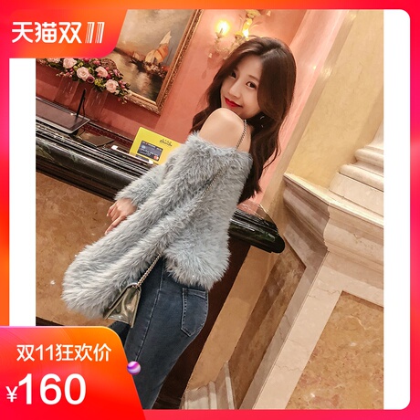 韩语琳秋冬2018新款女装韩版时尚圆领长袖宽松打底衫毛衣套头上衣商品大图