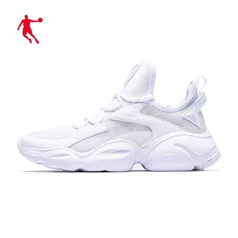 Jordan Sports Shoes Women's Shoes Dad's Shoes 2019 Summer New Casual Shoes All Pure White Elevated Running Shoes