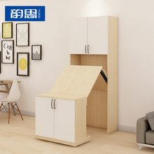 ?韵思隐形折叠吧台桌伸缩餐桌书桌电脑桌暗藏折叠式家具五金配件