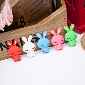 百艺卡通可爱小兔子32gu盘创意迷你小兔子u盘32g送挂绳包邮