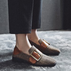 小红人复古英伦乐福鞋