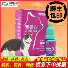博莱得利猫鼻支特效滴眼液宠物猫疱疹病毒滴眼睛口炎滴舌头滴鼻子