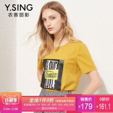 T恤女短袖字母印花衣香丽影2018夏装新款韩版款哦上休闲套头上衣图片