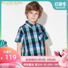 EKYC72601Keland kids 衣恋童装夏季新品男童格子衬衫
