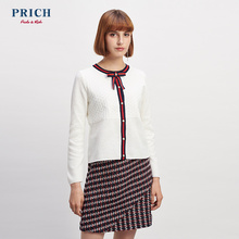 针织开衫 PRKC87902M 女通勤风薄款 蝴蝶结韩版 空调衫 时尚 PRICH女装