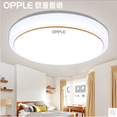 欧普照明led吸顶灯圆形金线银线卧室房间灯客厅过道阳台灯具