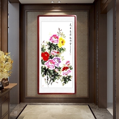 客厅装饰画花开富贵国画牡丹性价比高吗