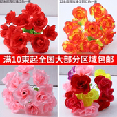 舞蹈道具手拿花太阳花向日葵仿真花运动会入场学校舞台表演假花束