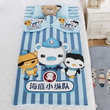 儿童防踢被子冬季 中大童防踢被加厚 纯棉 可拆洗 宝宝睡袋四季