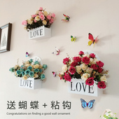 饰品仿真植物壁挂花盆创意挂件墙面装 饰壁挂装 家居壁饰墙壁装