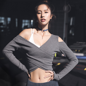 怪力少女弹力紧身健身衣