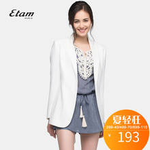 艾格 Etam 夏季时尚百搭纯色驳领西装外套女S781图片