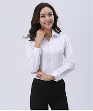 可定制公司logo空白职业装 衬衫 厂家直销现货供应女式白色短袖