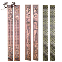 铝铜工艺品定做铝合金玻璃门大门拉手门把手古铜色雕刻logo定制款