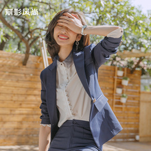 西装 工作服三件套 气质时尚 女套装 女2019新款 大学生职业装 面试正装