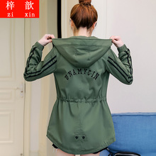 加绒加厚外套女装冬季2018新款学生时尚韩版中长款连帽短款棉衣服图片