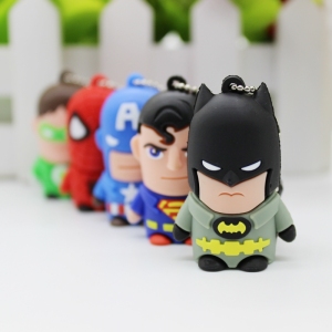 雪岩u盘32g创意卡通32gu盘可爱女生迷你复仇者蝙蝠侠礼品u盘包邮