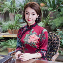 唐装女上衣复古风改良汉服中国风2018秋季新款日常中式女装旗袍图片