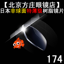 日本原装进口 超超薄 防辐射 UV400树脂 眼镜片174 1.74非球面/片