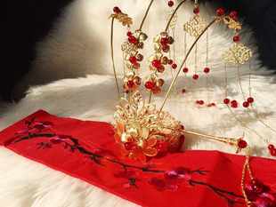 头饰凤冠饰品婚纱流苏中式古装新款新娘结婚