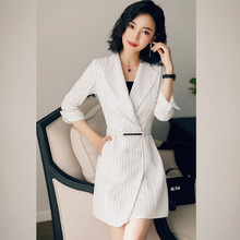 白色连衣裙女秋季2018秋装新款女装时尚气质职业韩版chic早秋裙子图片