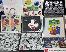 优衣库UNIQLO纸袋 JUMP 50周年动漫纸袋 米奇芝麻街袋子