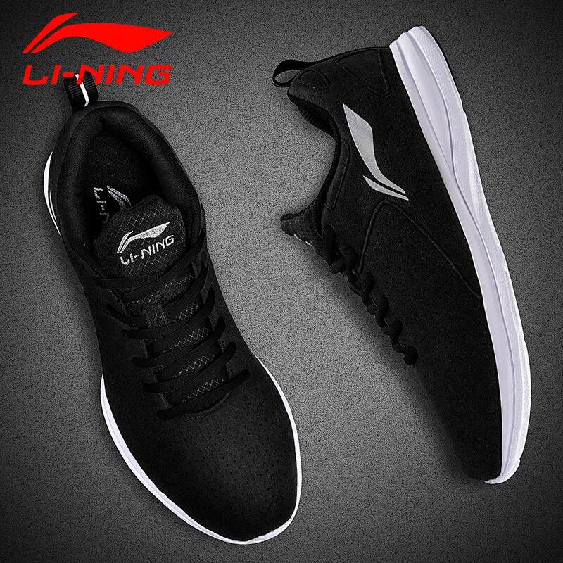 Li Ning Men's Running Shoes 2019 Autumn and Winter New Casual Shoes Off Size Travel Fitness Shoes Men's Sports Shoe Trend