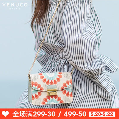 venuco链条包女斜挎包迷你包包女2018新款小方包小包单肩包小挎包