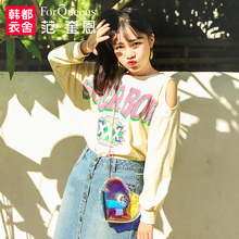 范奎恩韩版大码女装胖mm2018秋装新款胖妹妹200斤宽松显瘦卫衣女图片