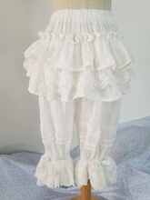 Lolita打底 暗纹纯棉多层南瓜裤 王妍与夏季 小彭度打底裤 长款