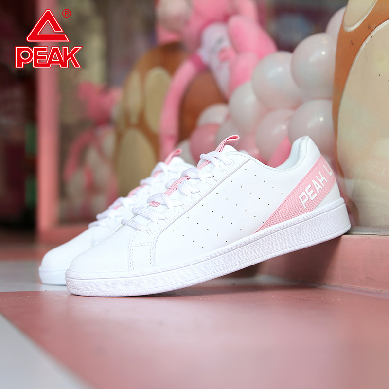 PEAK Women's Shoes 2019 Winter New Breathable Small White Shoes Women's White Sneakers Skate shoe Light Casual Shoes