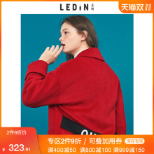 乐町宽松长款大衣2018冬装新款女加厚复古学生流行时尚毛呢大衣图片