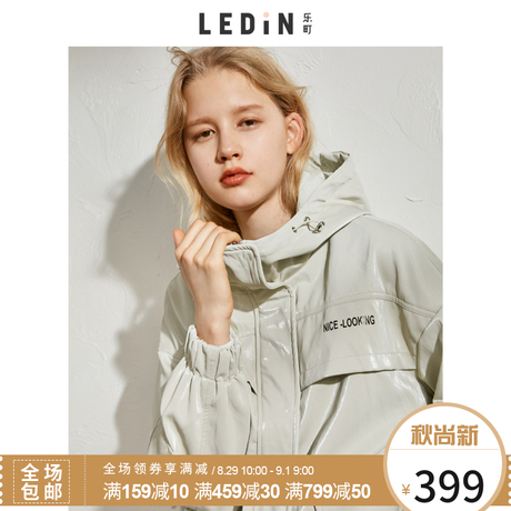 乐町印花便服休闲欧美嘻哈风外套2018秋季新款夹克宽松ulzzang女商品大图